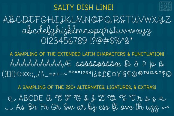Salty Dish Line Font - Image 3