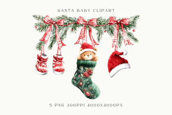 Santa Baby Christmas Clipart