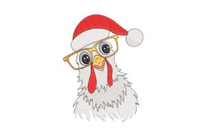Santa Chicken Christmas