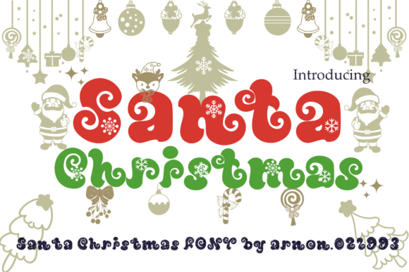 Santa Christmas Font