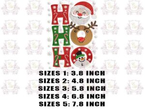 Alternative view of Santa Holiday Xmas Embroidery Design
