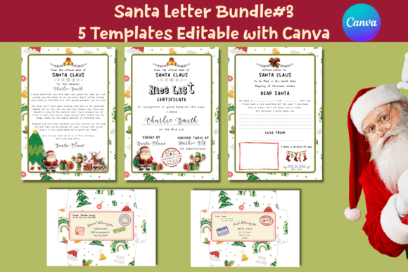 Santa Letter Bunble | Editable by Canva