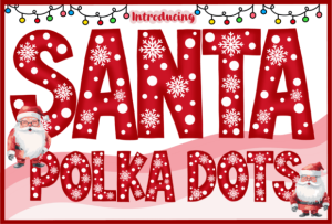 Santa Polka Dots Font