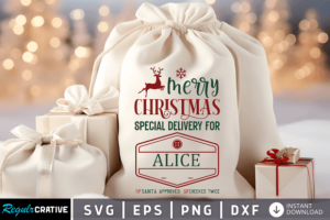 Alternative view of Santa Sack Svg Bundle, Christmas SVG PNG