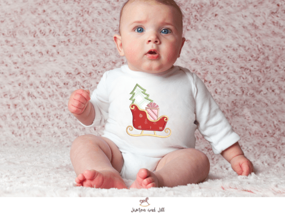 Santa Sleigh Applique - Image 3