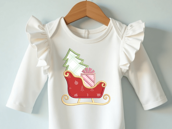 Santa Sleigh Applique - Image 4