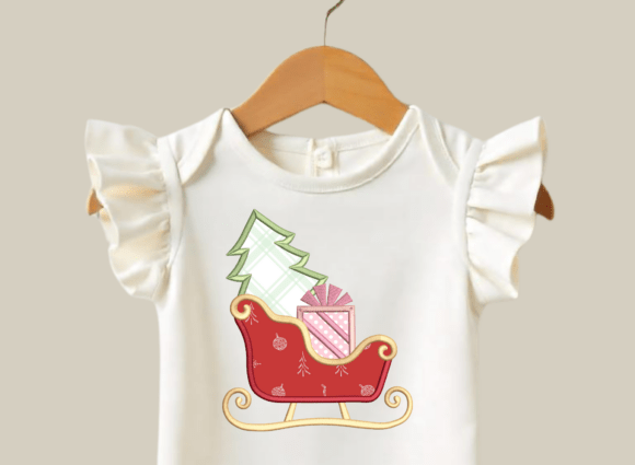 Santa Sleigh Applique - Image 6
