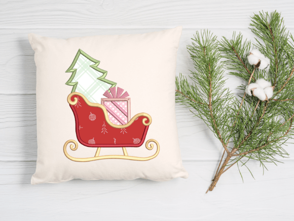 Santa Sleigh Applique - Image 7