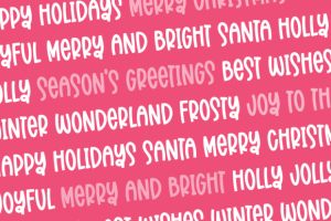 Alternative view of Santa's Candy Font