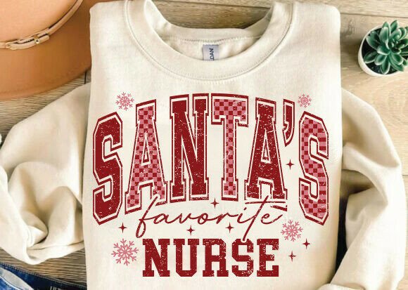 Santa's Favorite Nurse SVG,Christmas SVG
