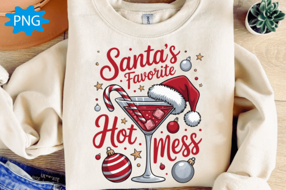 Santa's Hot Mess PNG,Funny Christmas PNG