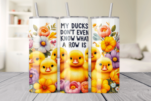 Sarcastic Funny Duck 20oz Tumbler Wrap