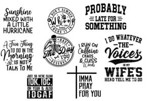 Alternative view of Sarcastic SVG Bundle, Funny SVG Bundle