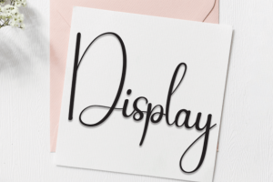 Alternative view of Saturday Font