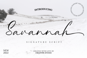 Savannah Signature Font
