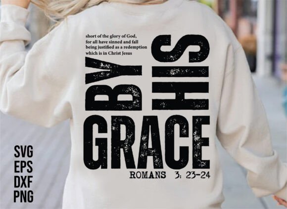 Saved by His Amazing Grace SVG,Christian - Image 4
