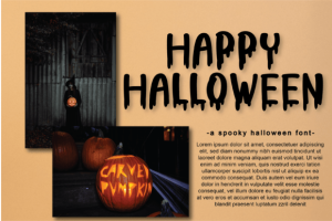 Alternative view of Scary Spooky Font