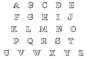 Alternative view of Scholar Stitch Applique Embroidery Font