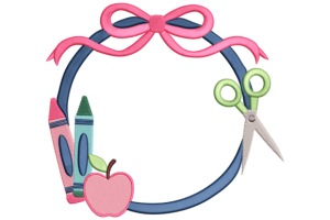 School Supplies Wreath