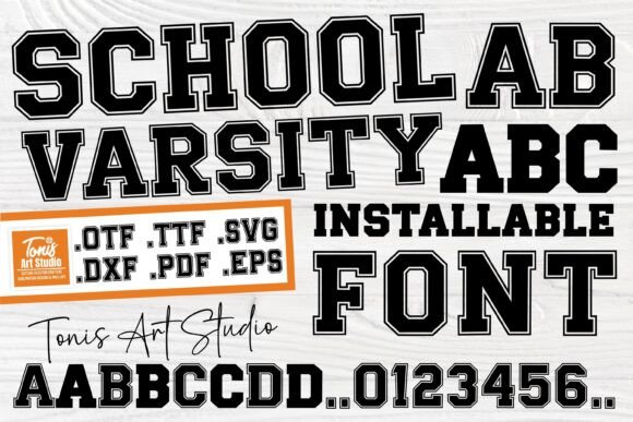 School Varsity Font