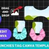 Scrunchies Tag Canva Template