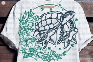 Alternative view of Sea Turtle Embroidery