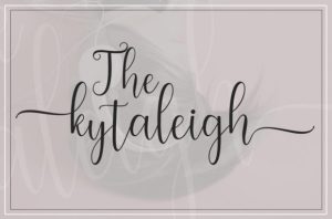 Alternative view of Seabright Script Font