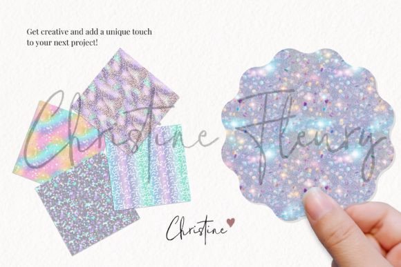 Seamless Iridescent Glitter Paper - Image 3