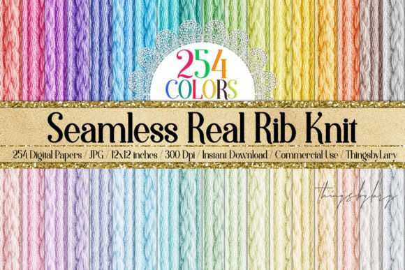Seamless Real Rib Knit Sweater Paper