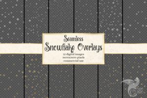 Seamless Snowflake Overlays