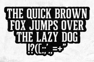 Alternative view of Second Block Font