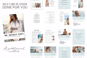Self - Care Planner PLR Canva Template