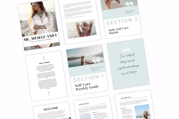 Self - Care Planner PLR Canva Template - Image 2
