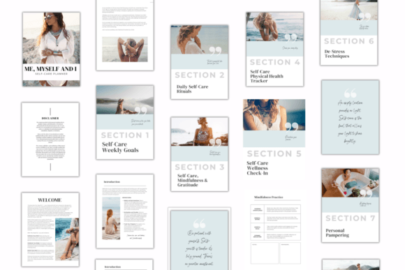 Self - Care Planner PLR Canva Template - Image 4