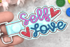 Alternative view of Self Love Key Fob