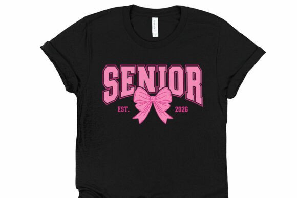 Senior 2026 SVG Coquette Pink Bow PNG - Image 4
