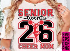 Senior Cheer Mom 2026 SVG, Senior 2026