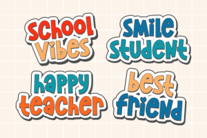 Alternative view of Senior School Font