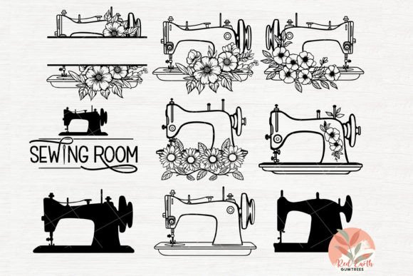 Sewing SVG Bundle, Sewing Monogram Frame - Image 5
