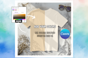 Alternative view of Shirt Mockup Bundle Shirt Canva Template