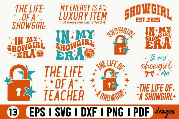 Showgirl Svg Png Bundle,