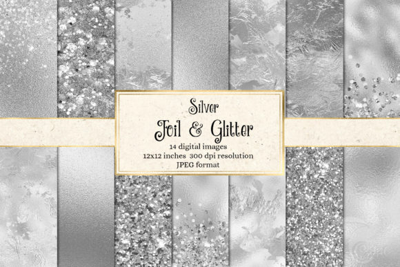 Silver Foil and Glitter Textures
