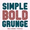 Simple Bold Grunge Font
