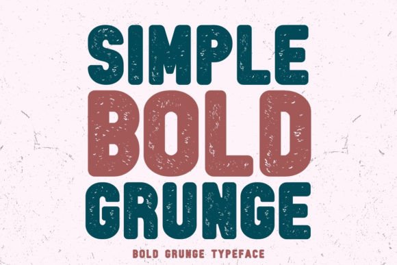 Simple Bold Grunge Font