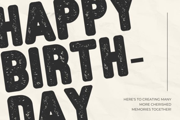 Simple Bold Grunge Font - Image 2