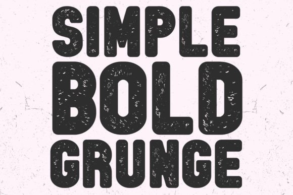 Simple Bold Grunge Font - Image 4