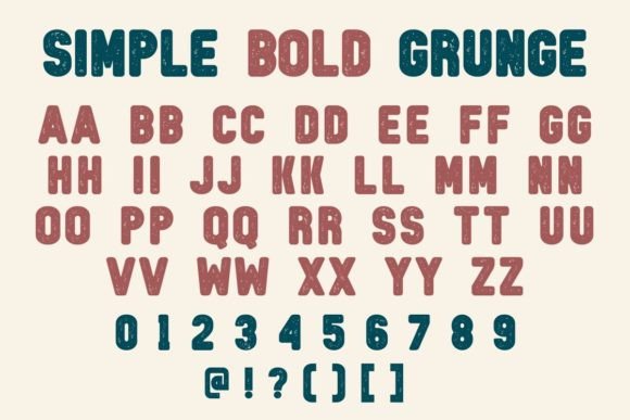 Simple Bold Grunge Font - Image 6