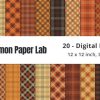Simple Fall Plaid Digital Paper