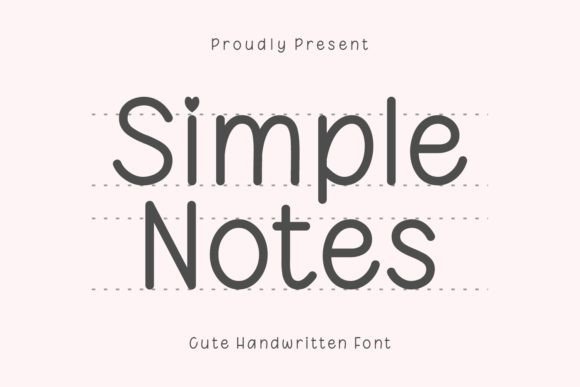 Simple Notes Font