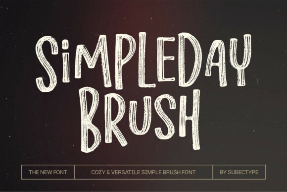 Simpleday Brush Font